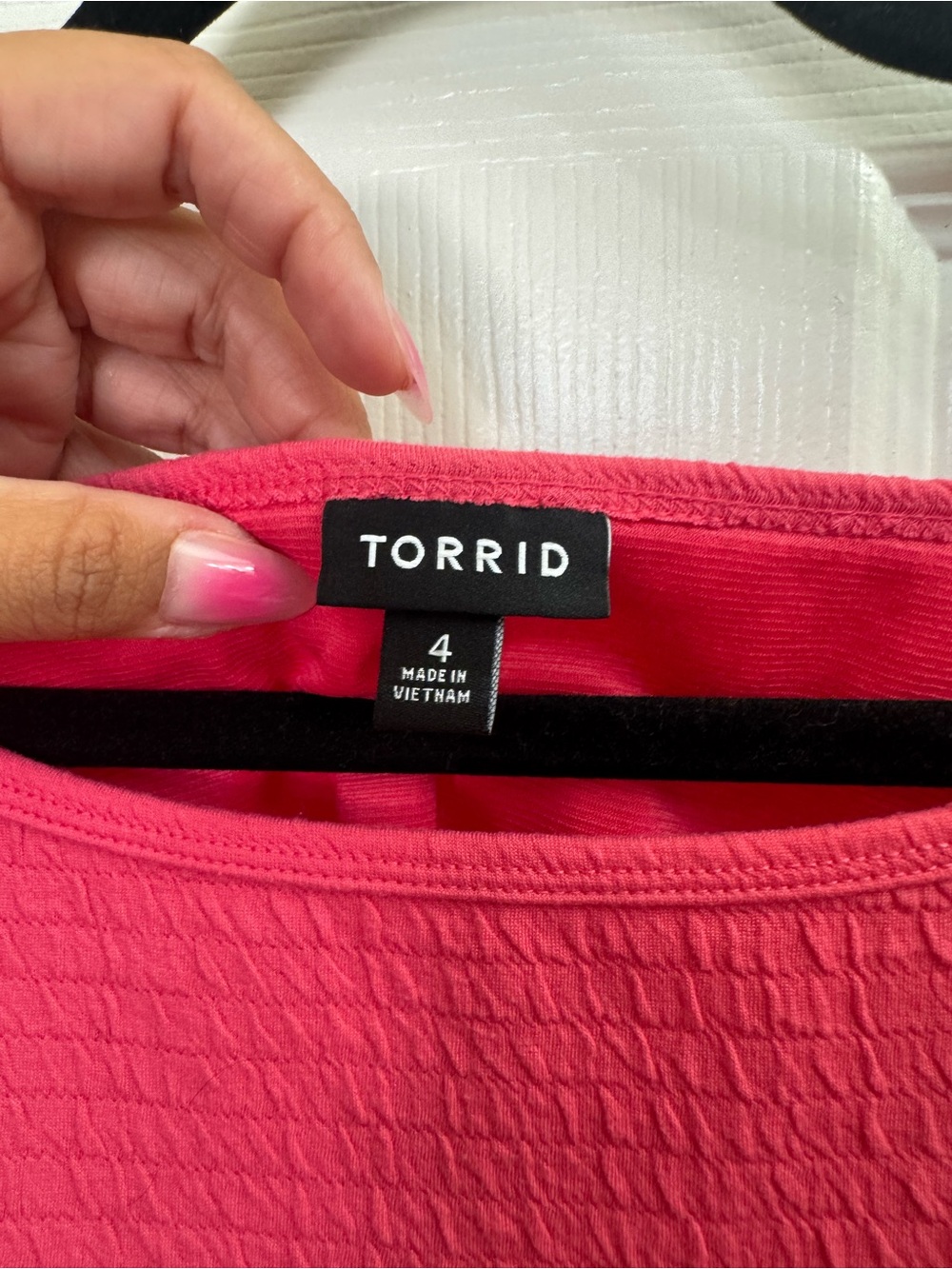torrid Hot Pink Textured Cami Tank - Picture 2 of 3